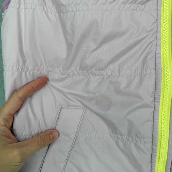 Athleta Girl Reversible So Toasty Sherpa Vest Size XL Light Purple White Warm - Picture 9 of 13